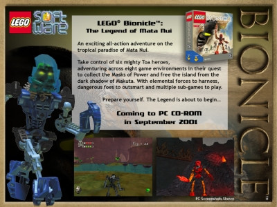 BIONICLE games: Legend of Mata Nui, 2001