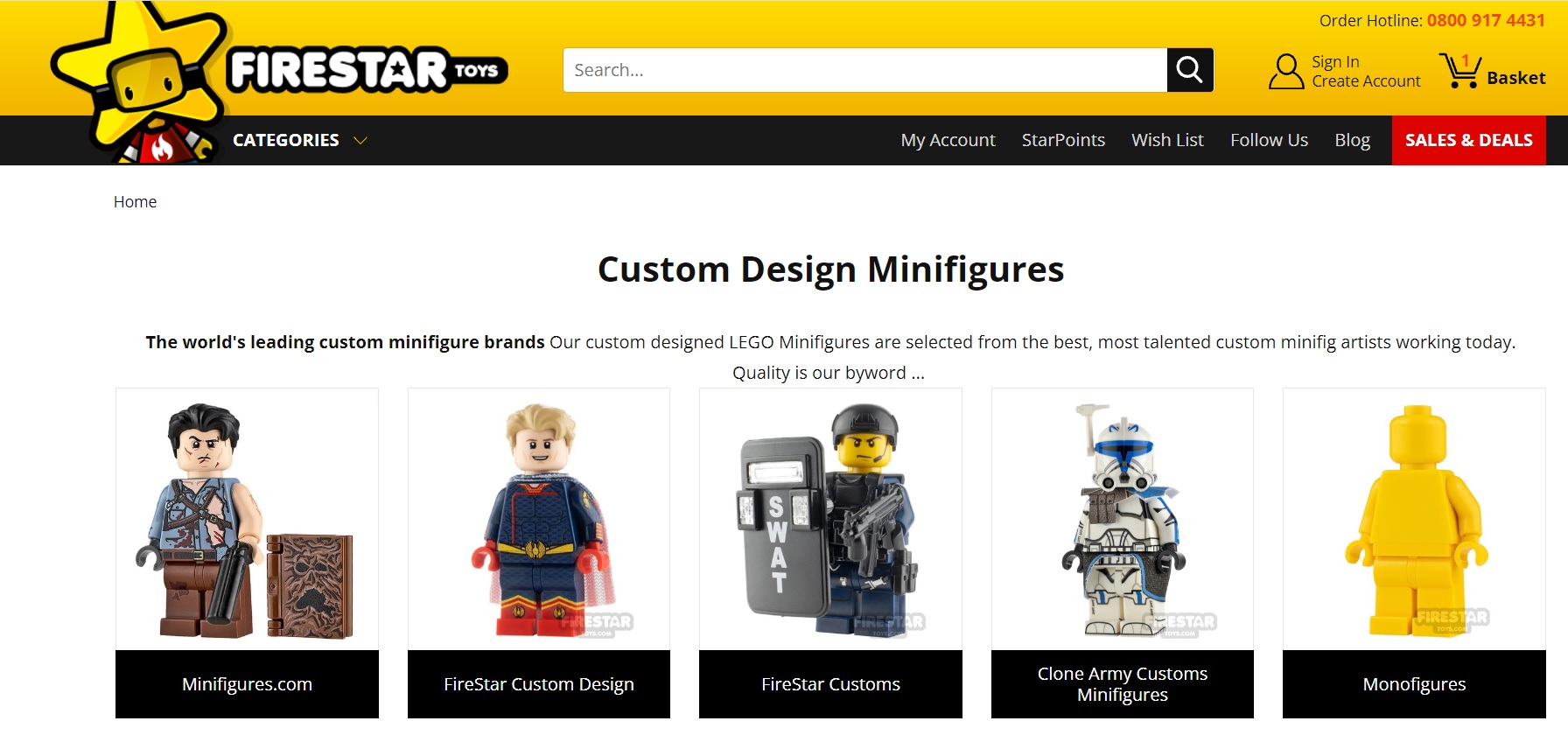 FireStar Toys Custom Design LEGO Minifigures