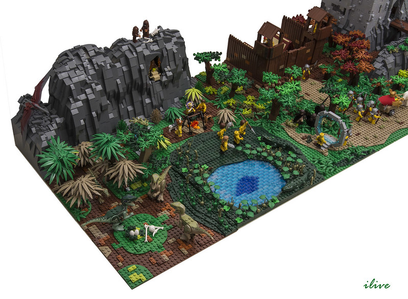 World Building Tips, From a LEGO Maniac - LEGO Prehistoric Town and Dinosaurs